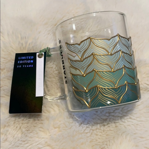 NEW Starbucks 50th anniversary mermaid gold mug